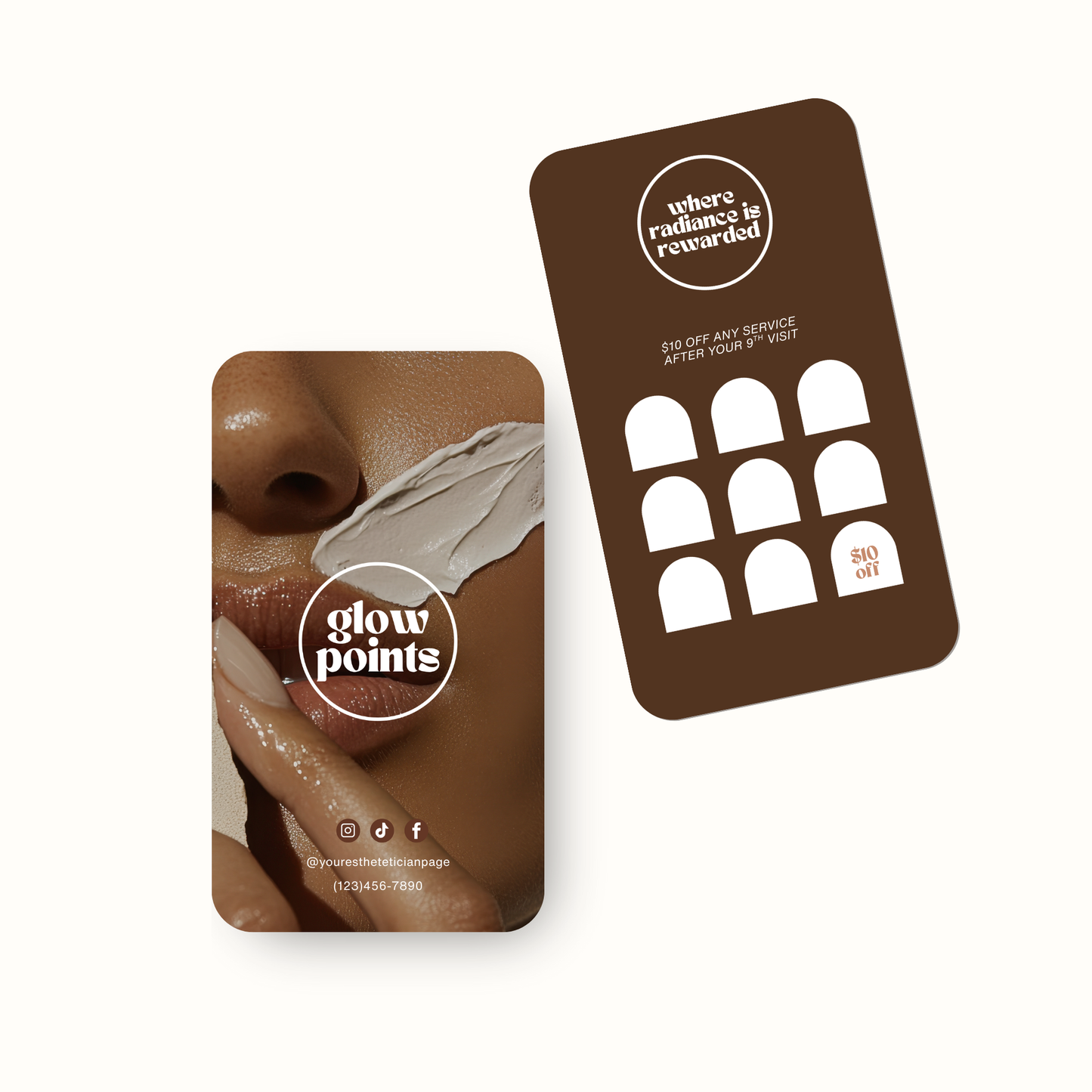 Skins Esthetician Business Cards