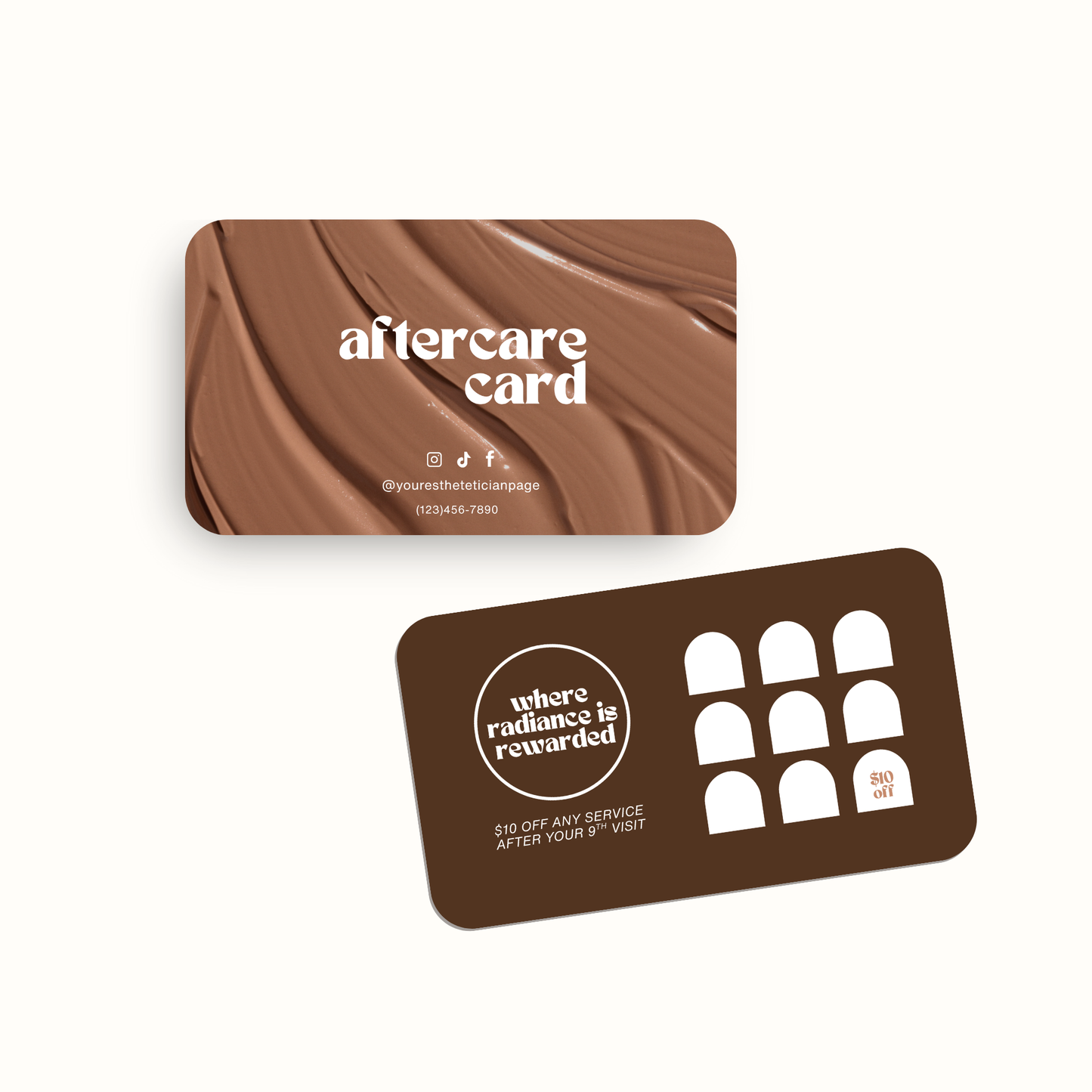 Skins Esthetician Business Cards