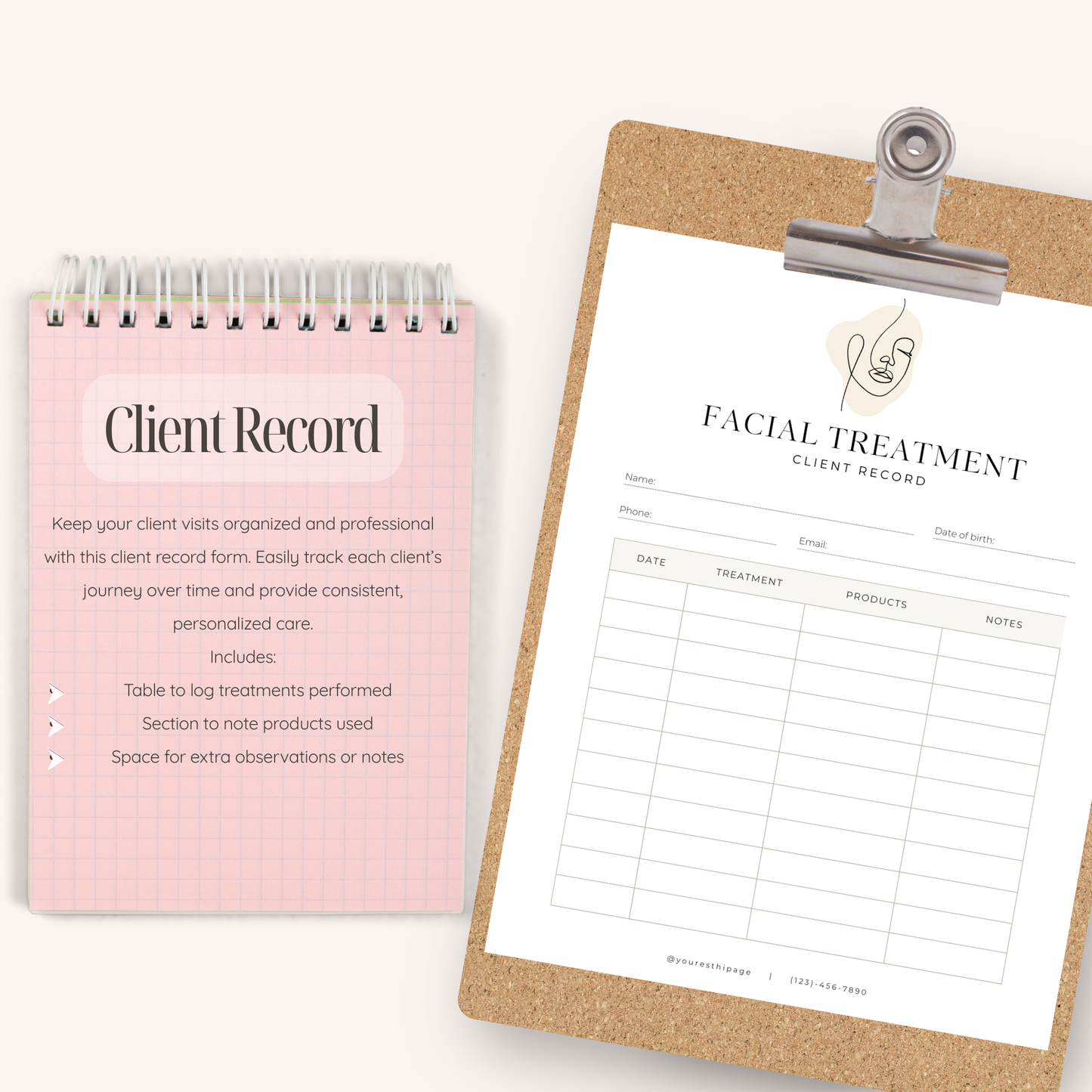 Esthetician Client Forms