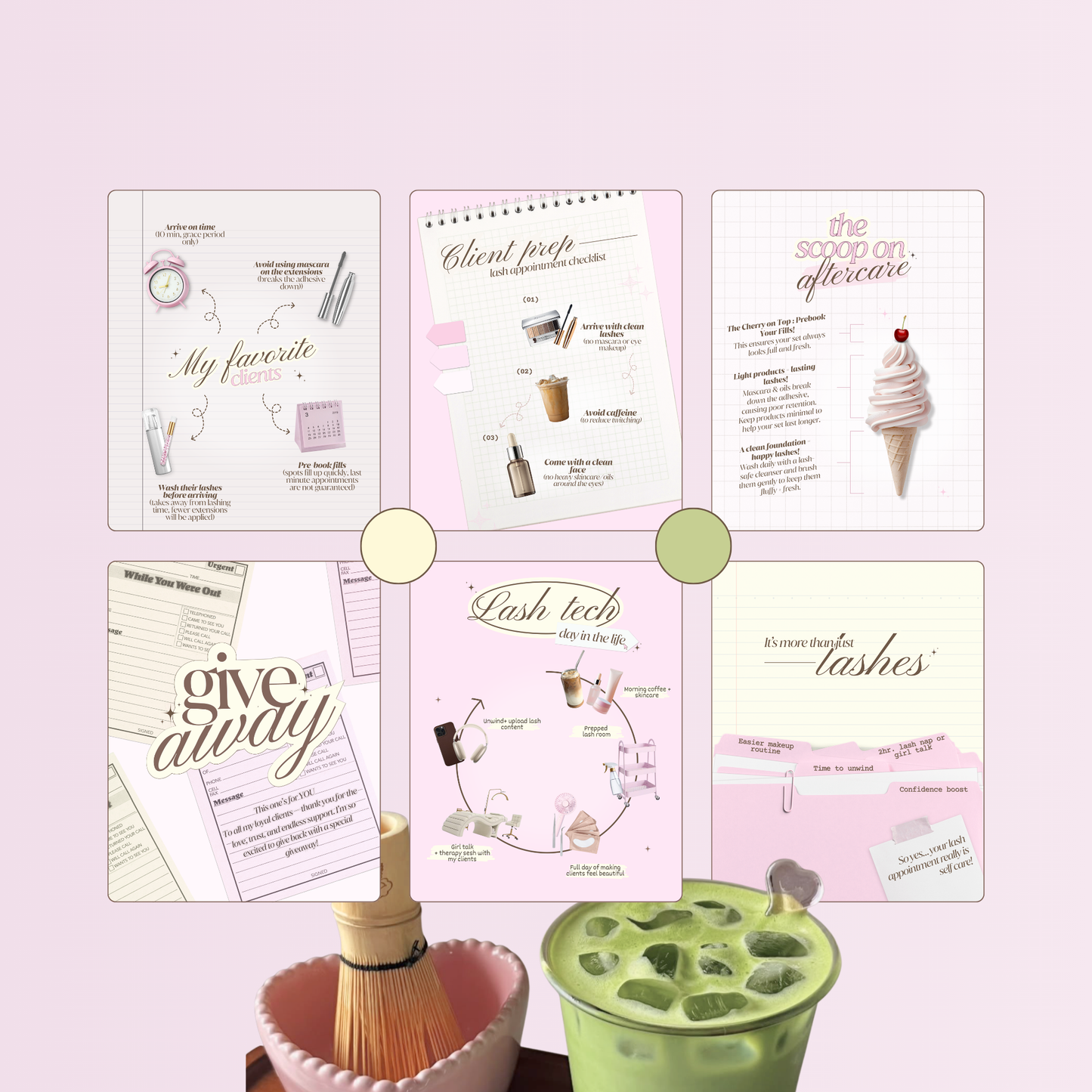 Lash Tech Insta Templates