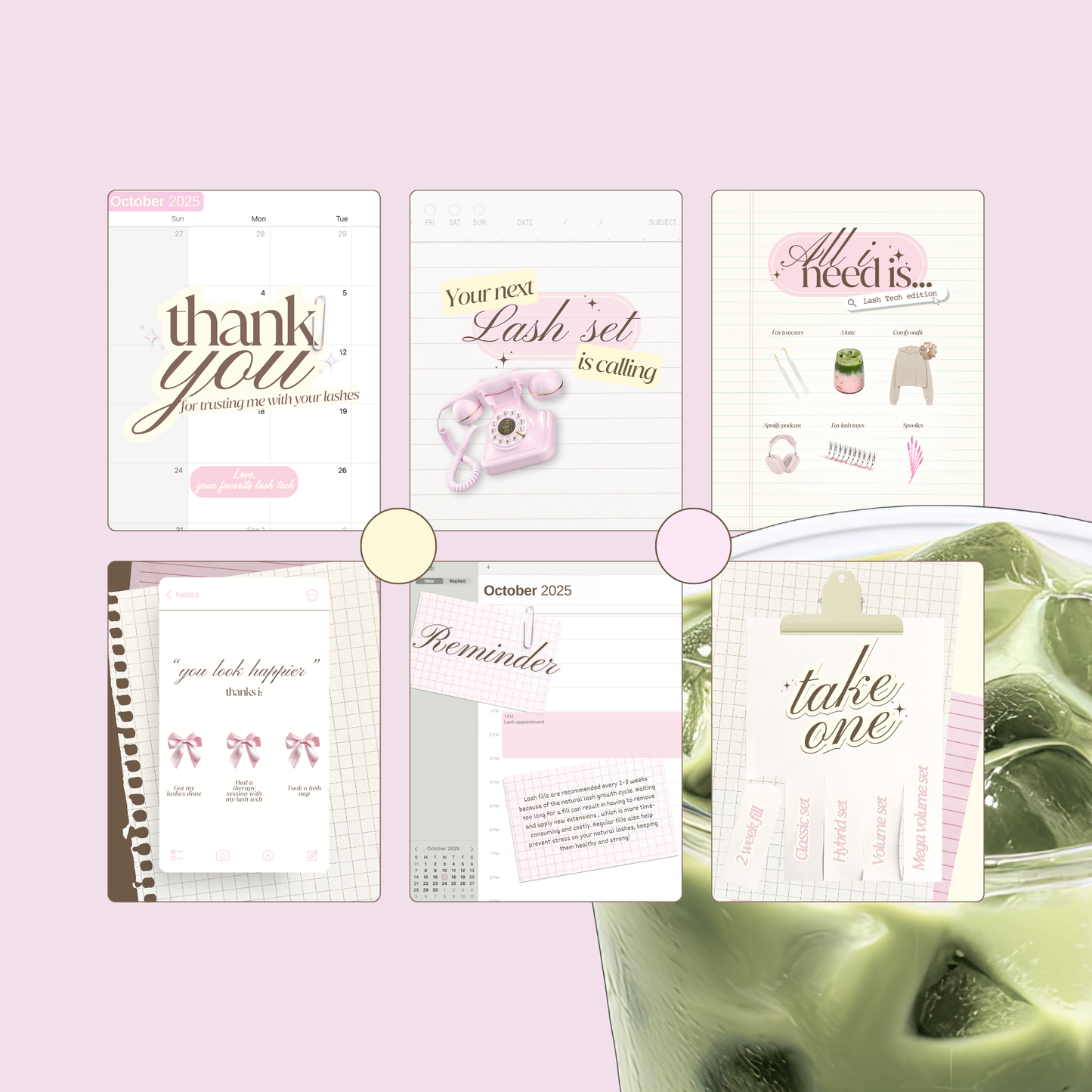 Lash Tech Insta Templates
