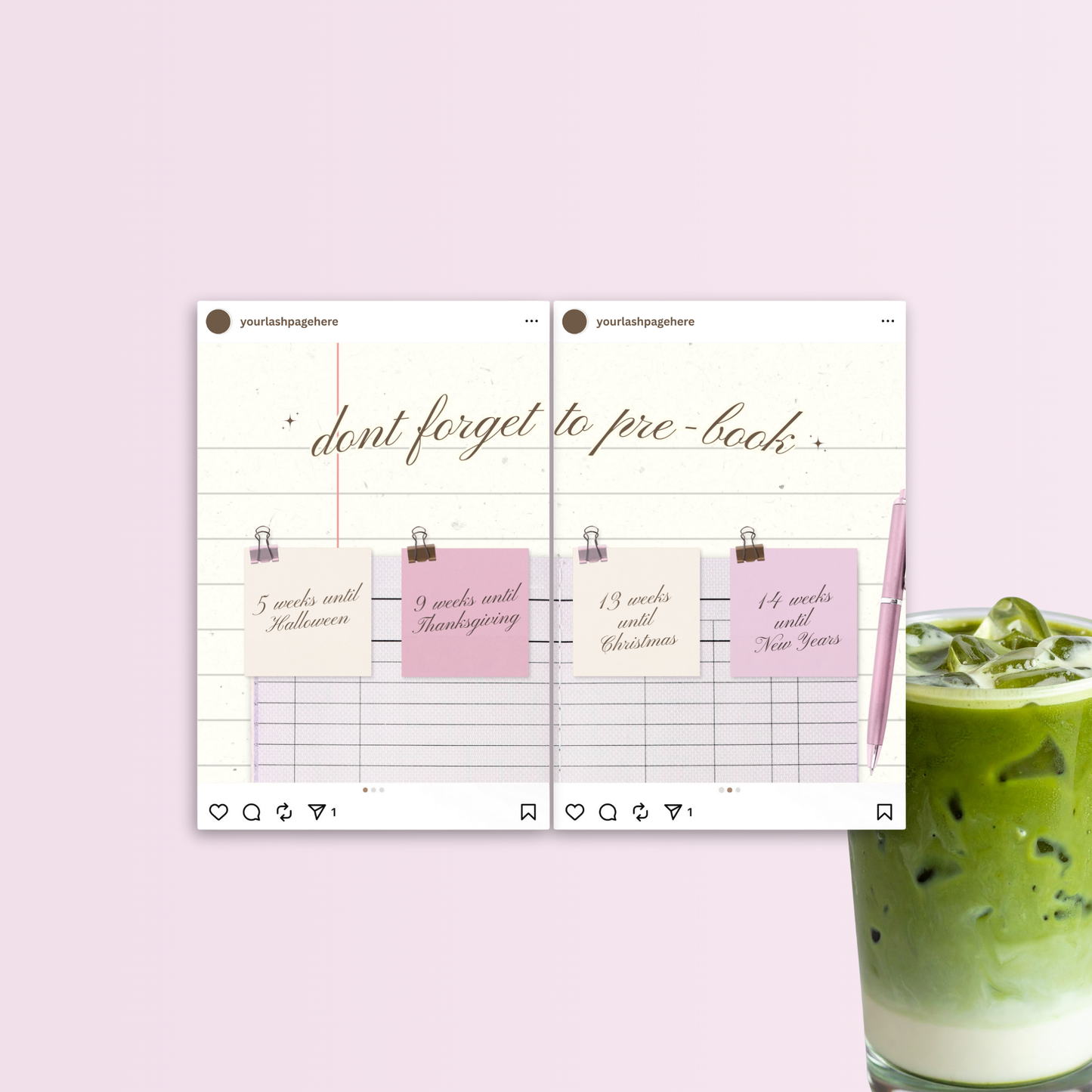 Lash Tech Insta Templates