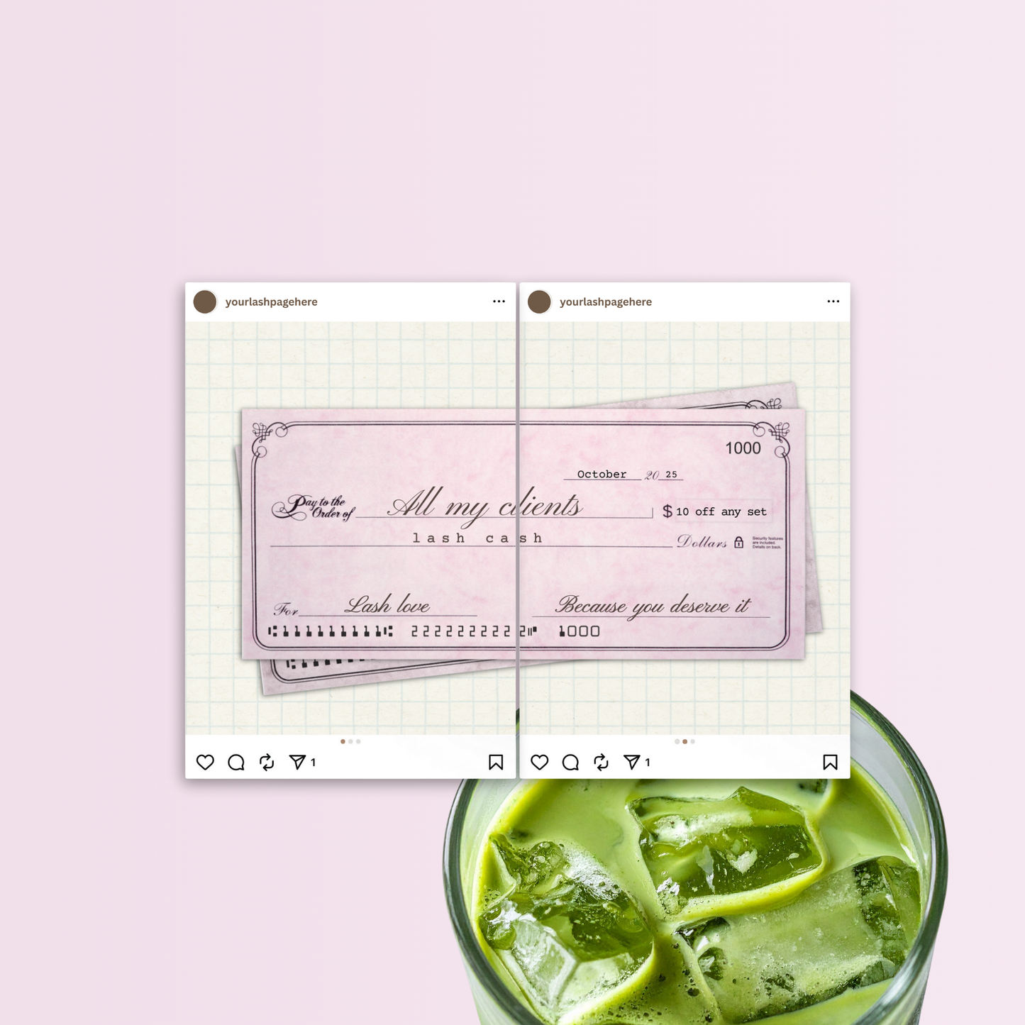 Lash Tech Insta Templates