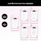 Lash/Nail Tech Highlights