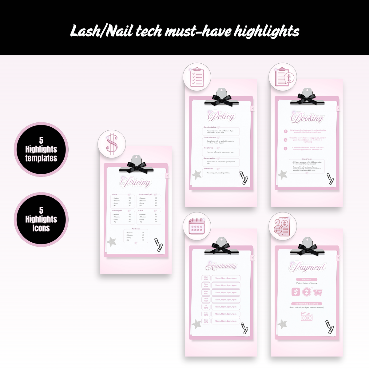 Lash/Nail Tech Highlights