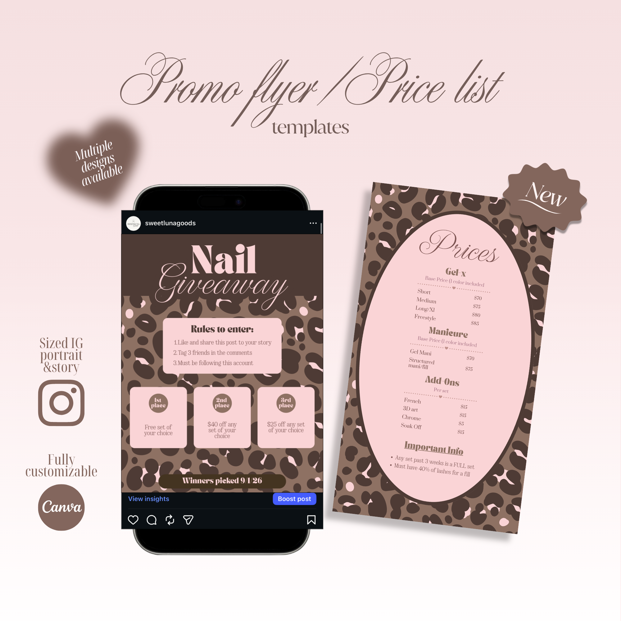 Promo Flyer/Pricing Templates