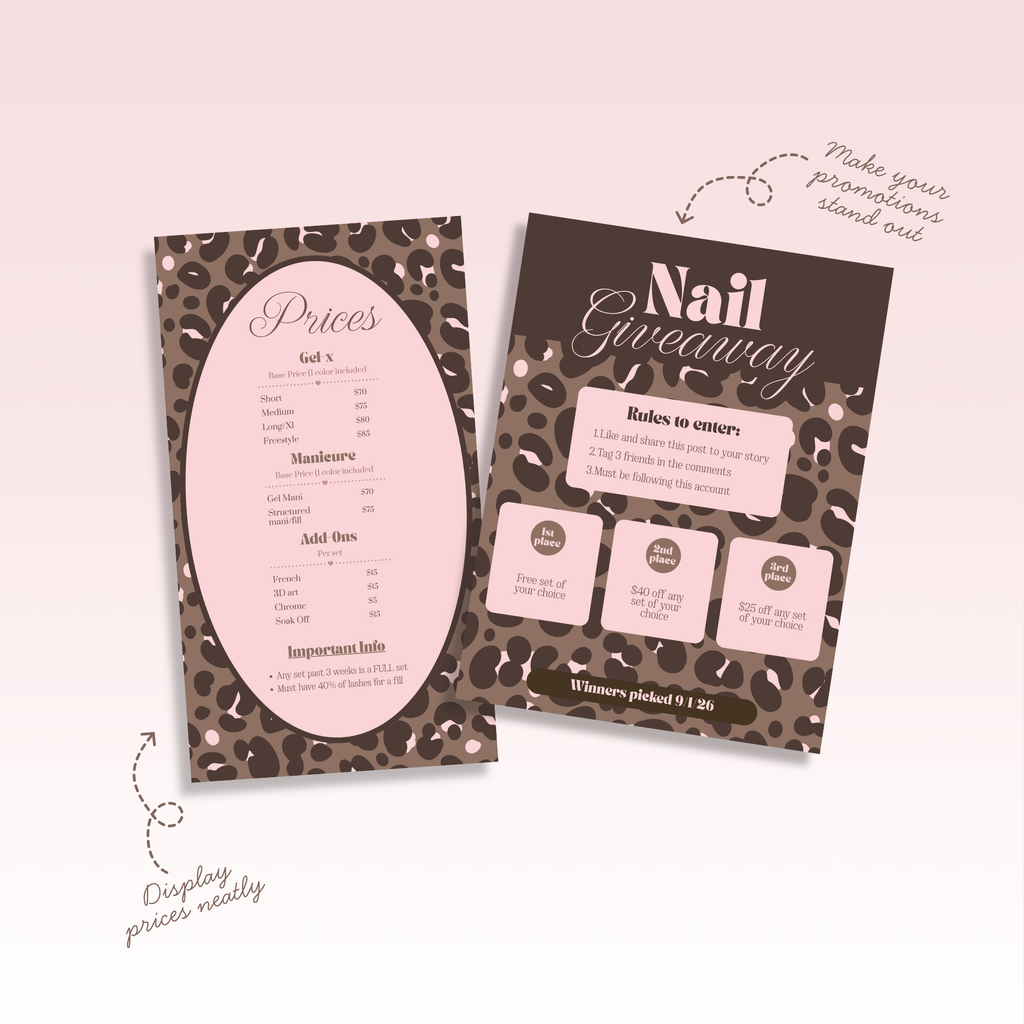 Promo Flyer/Pricing Templates