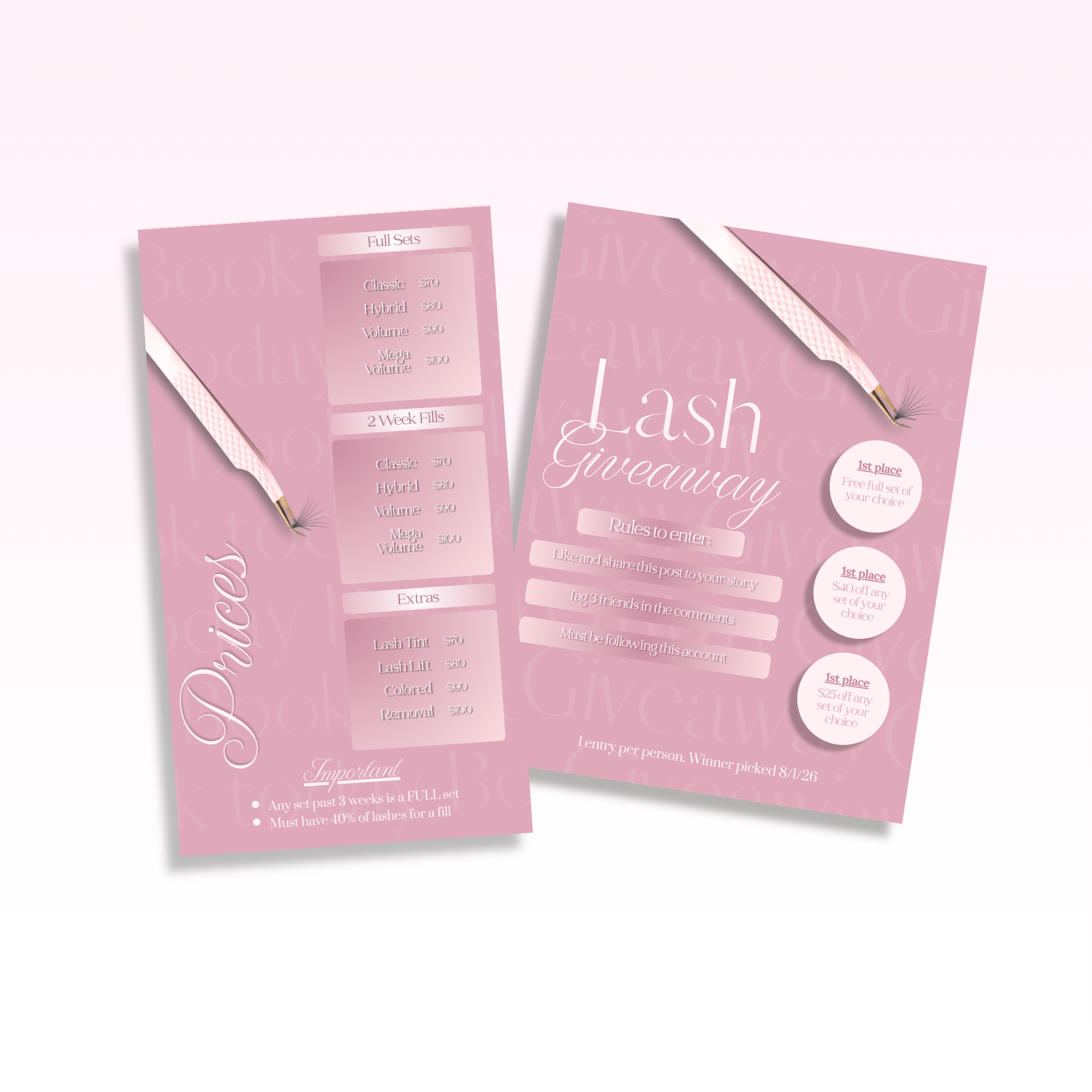 Promo Flyer/Pricing Templates