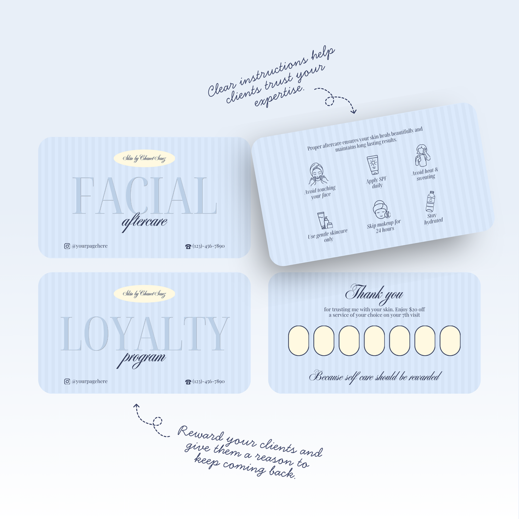 Esthetician Business Cards Templates