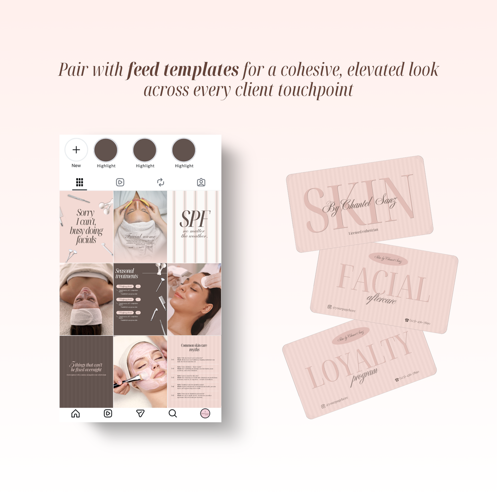 Esthetician Business Cards Templates