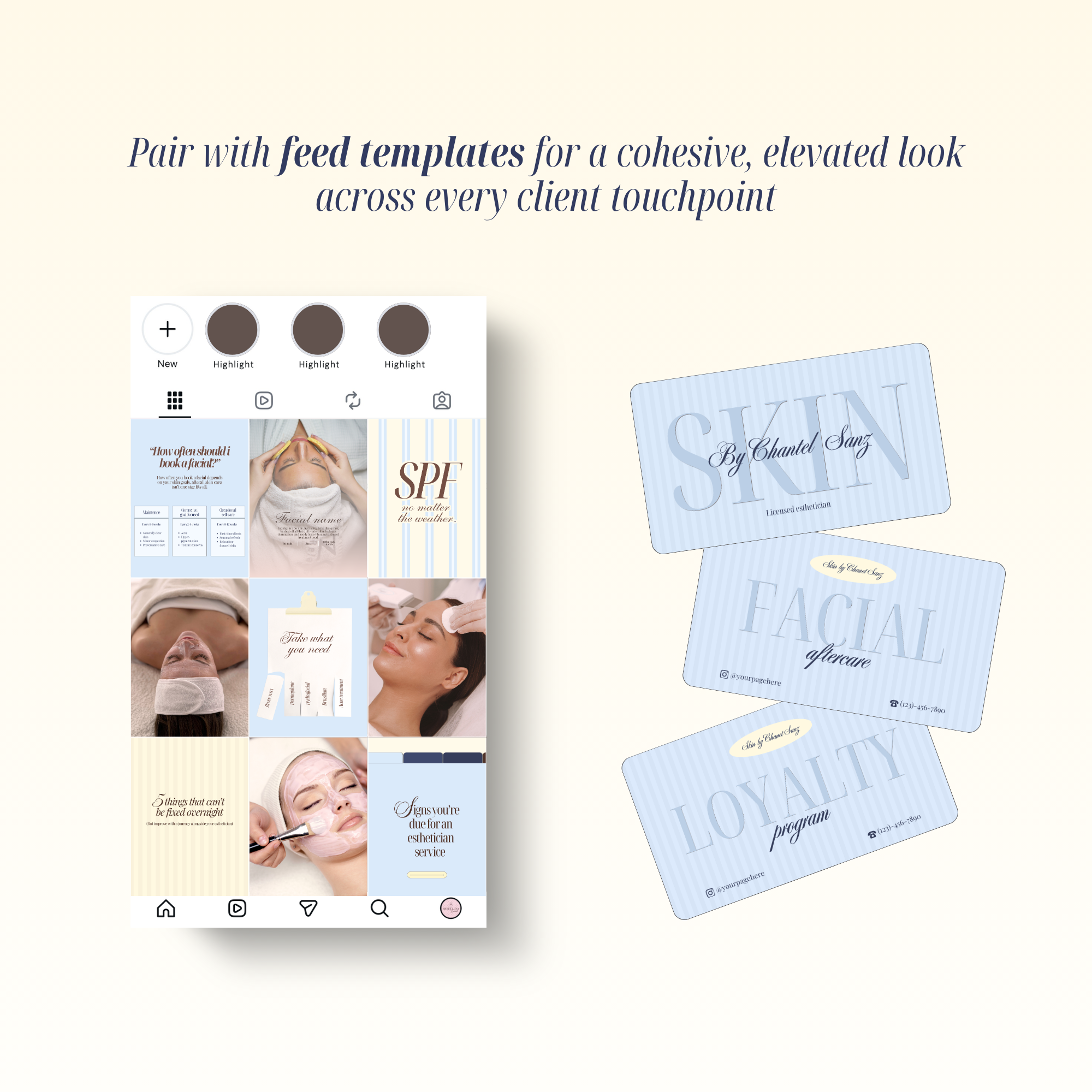 Esthetician Business Cards Templates
