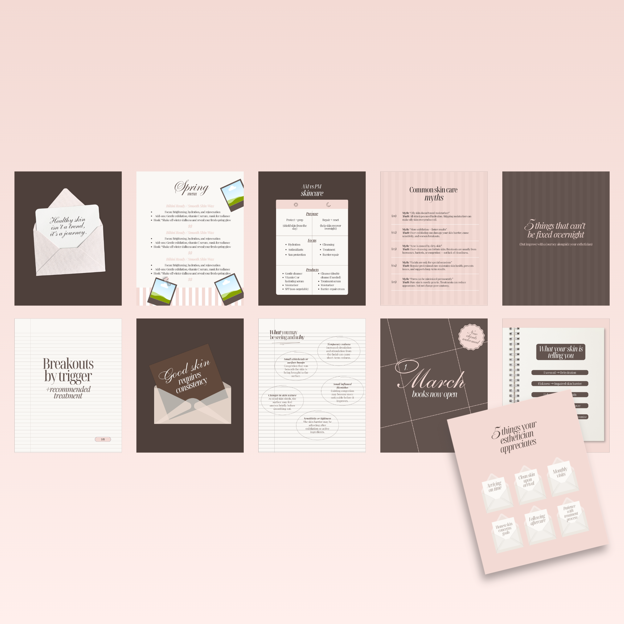 Esthetician Templates