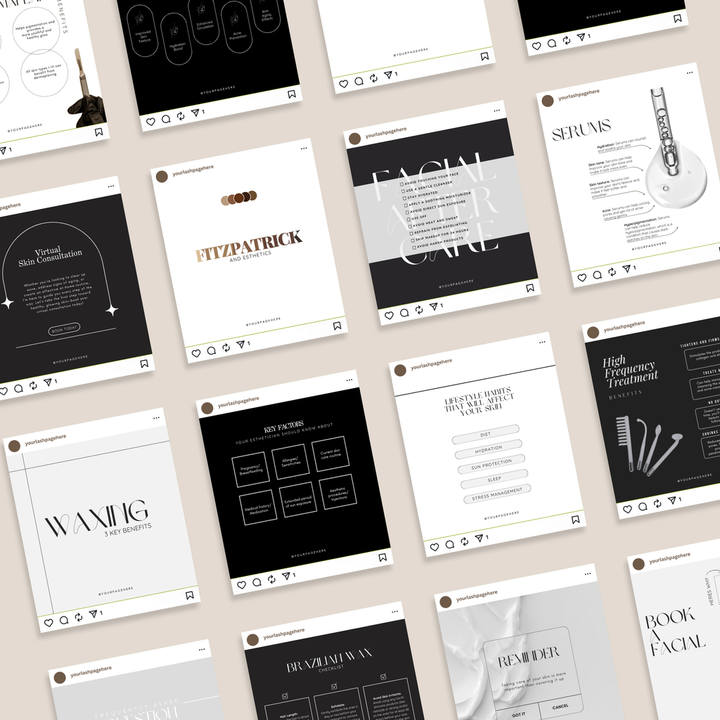 Esthetician Templates
