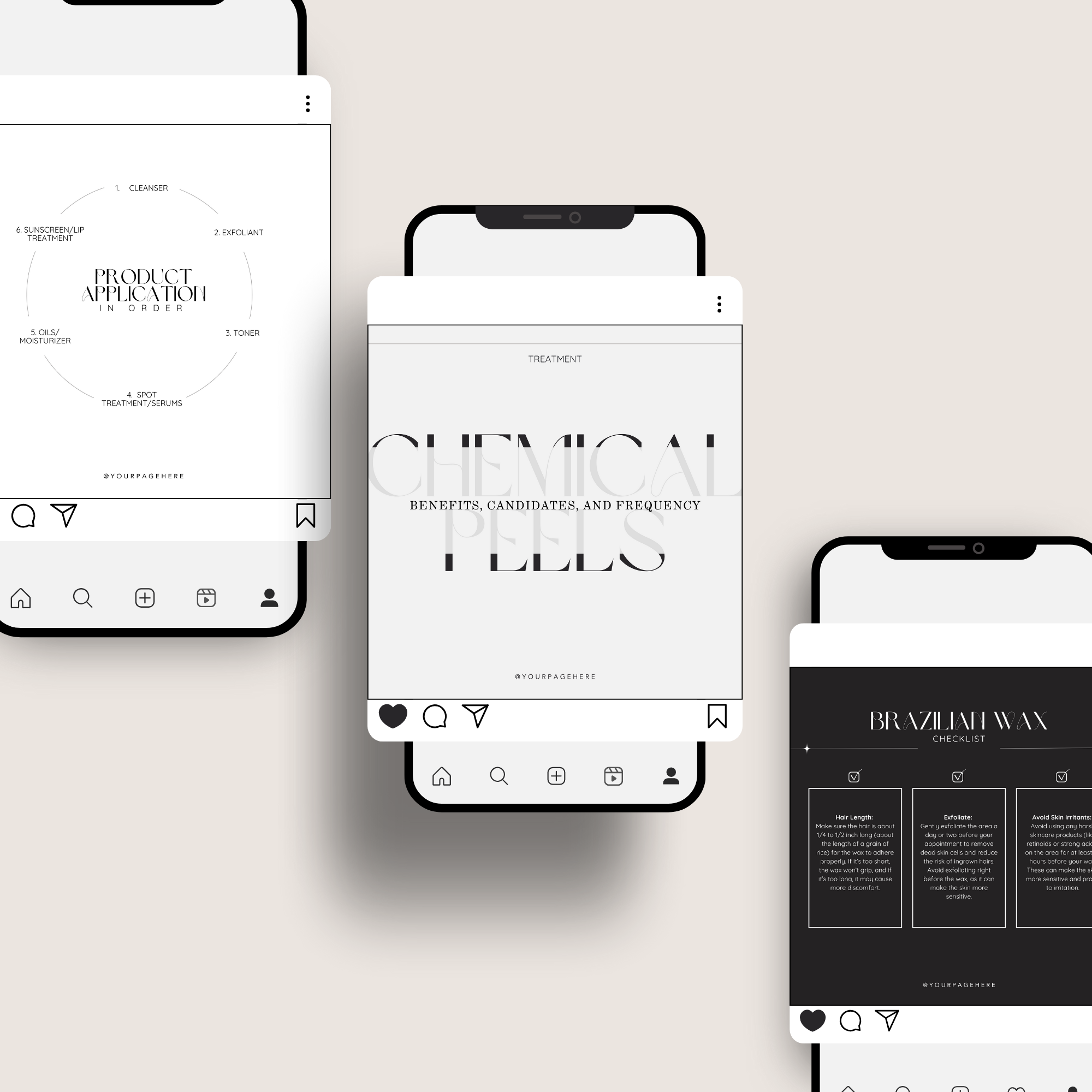 Esthetician Templates