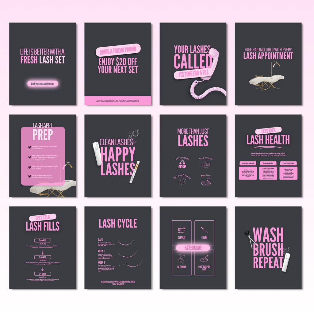 Lash Tech Feed Templates