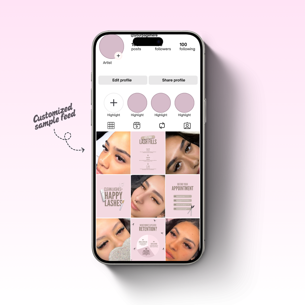 Lash Tech Feed Templates