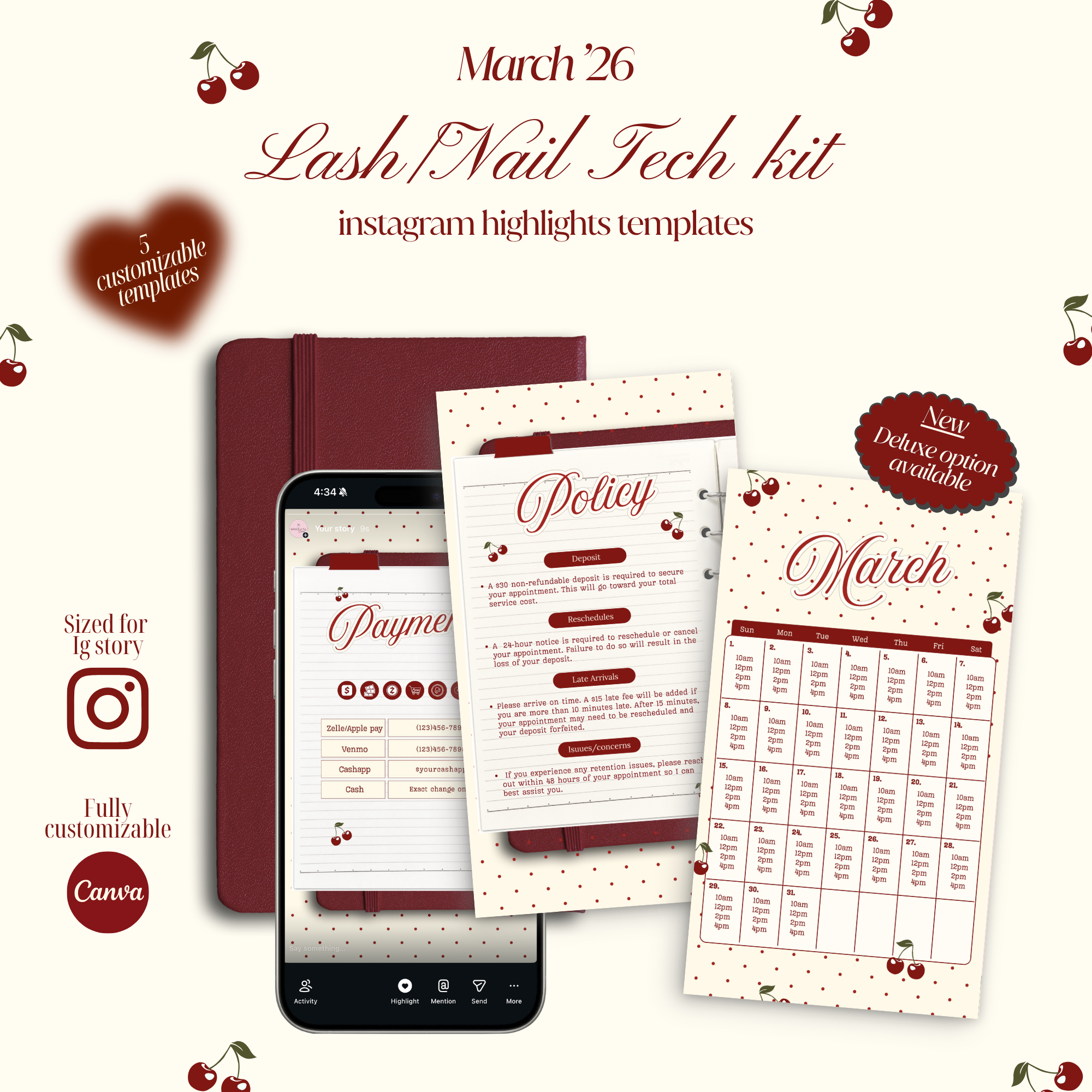 The Lash/Nail Tech kit - March edition