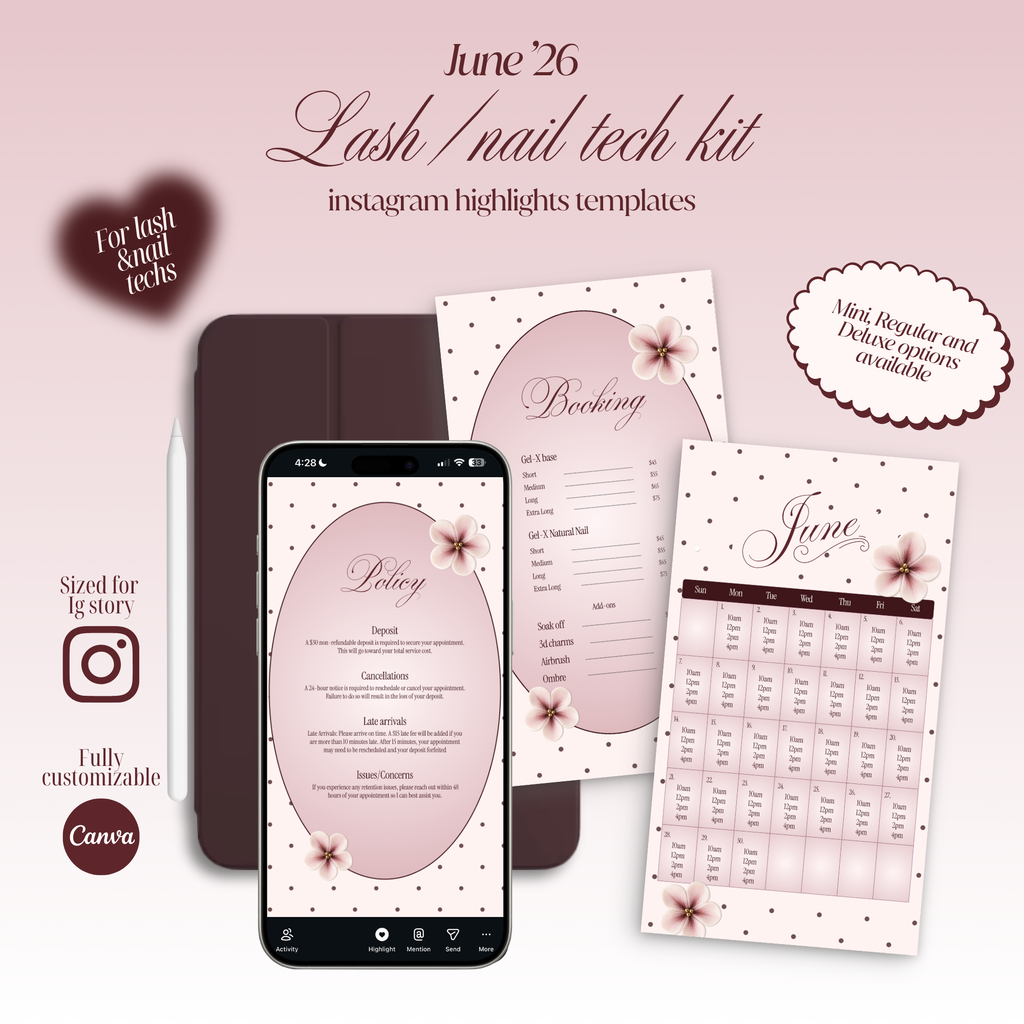 The Lash/Nail Tech Kit - June Edition
