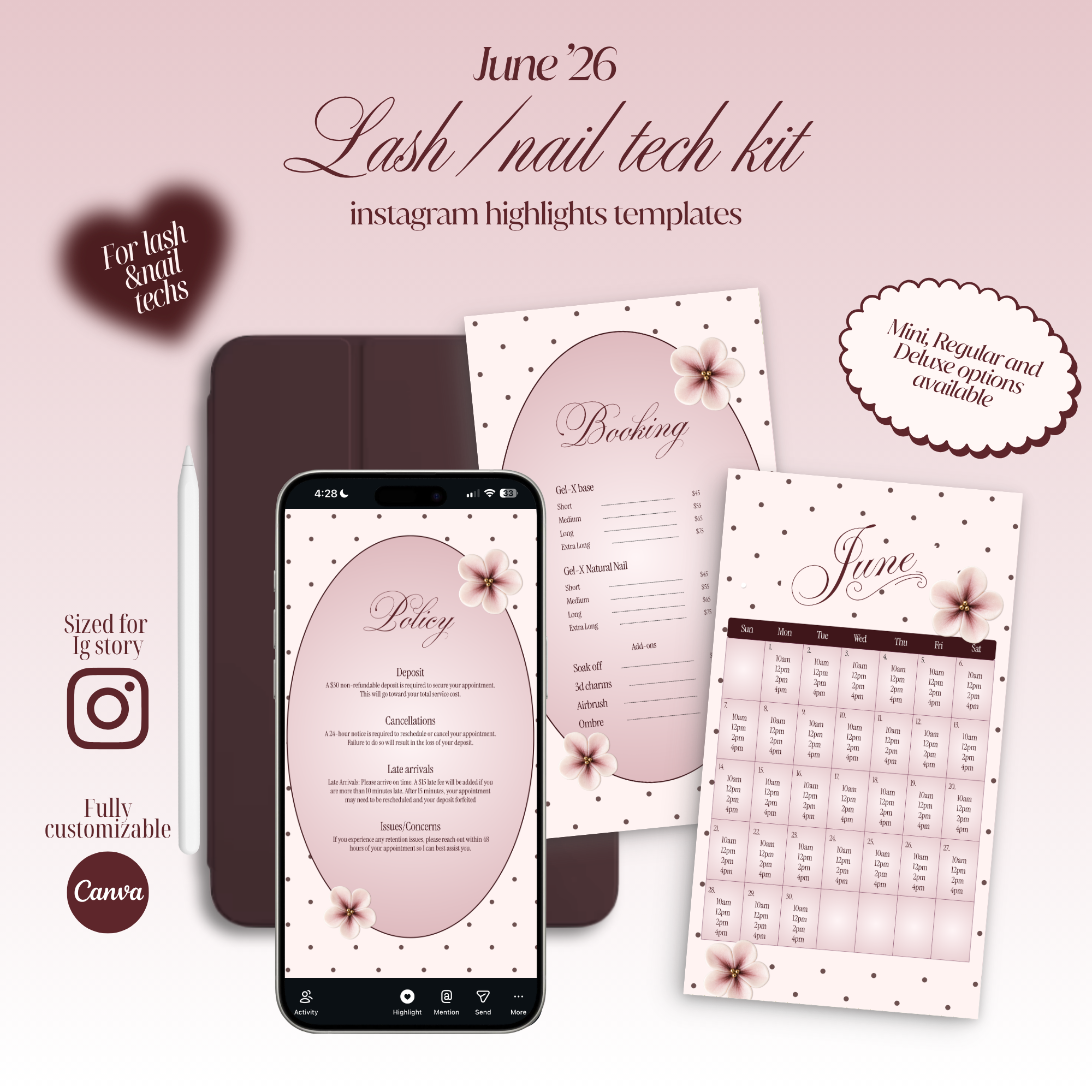 The Lash/Nail Tech Kit - June Edition