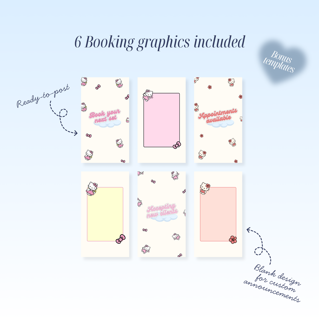2026 Availability Templates - Hello Kitty