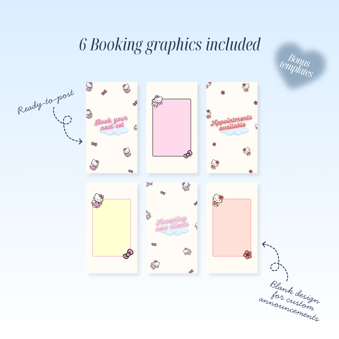 2026 Availability Templates - Hello Kitty
