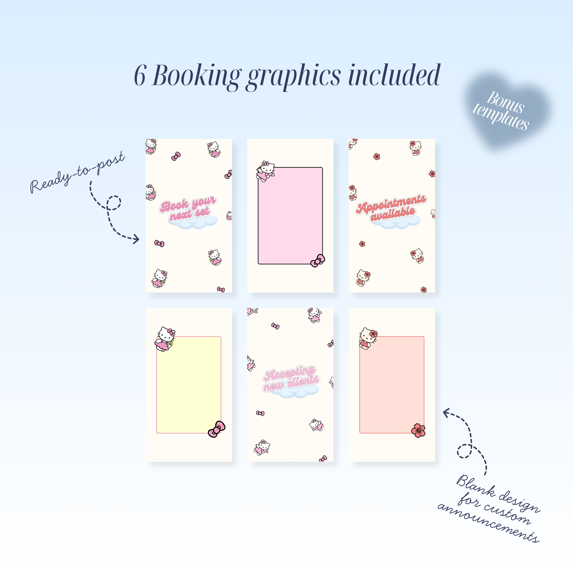 2026 Availability Templates - Hello Kitty