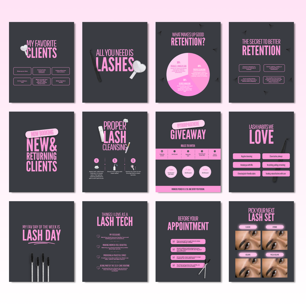 Lash Tech Feed Templates