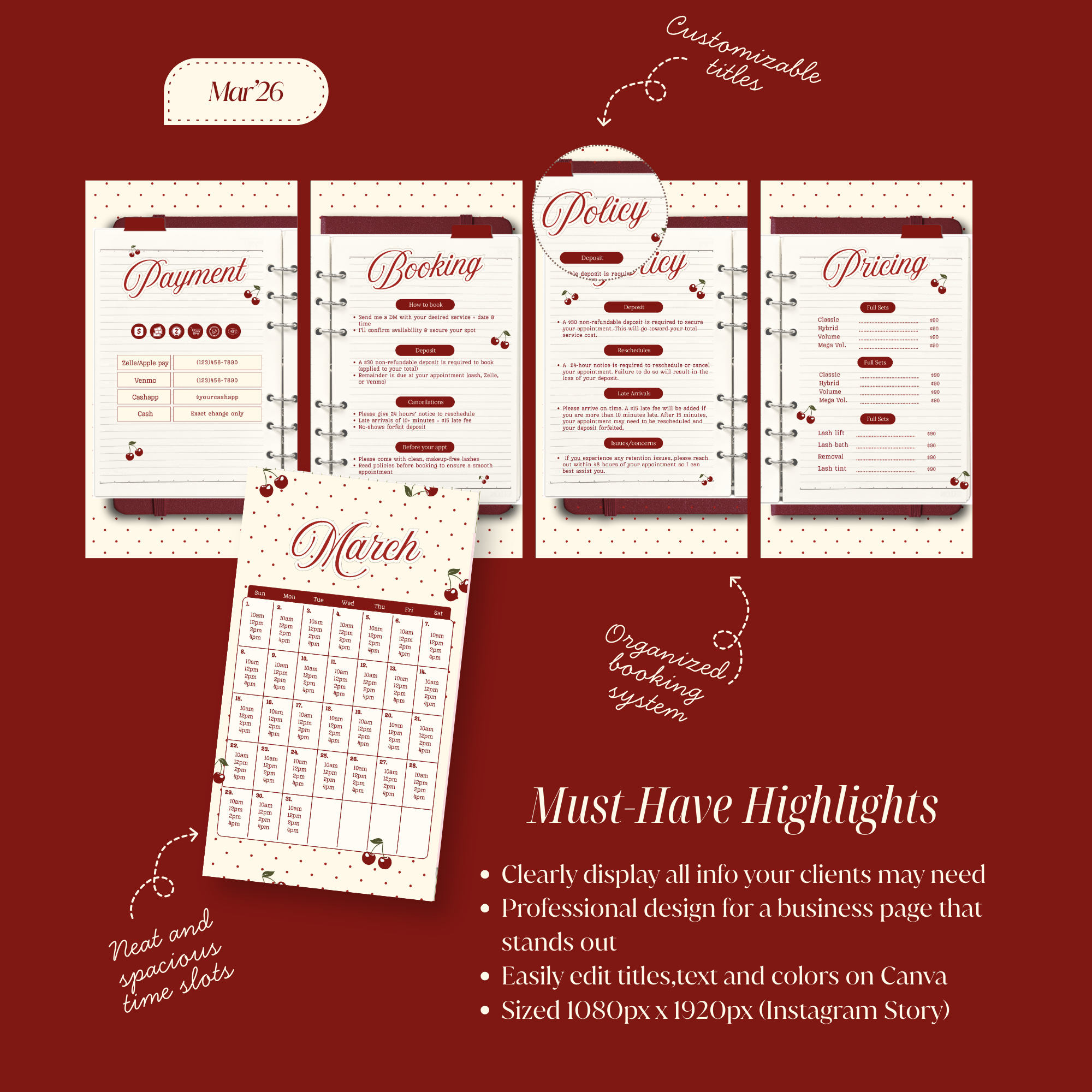 The Lash/Nail Tech kit - March edition