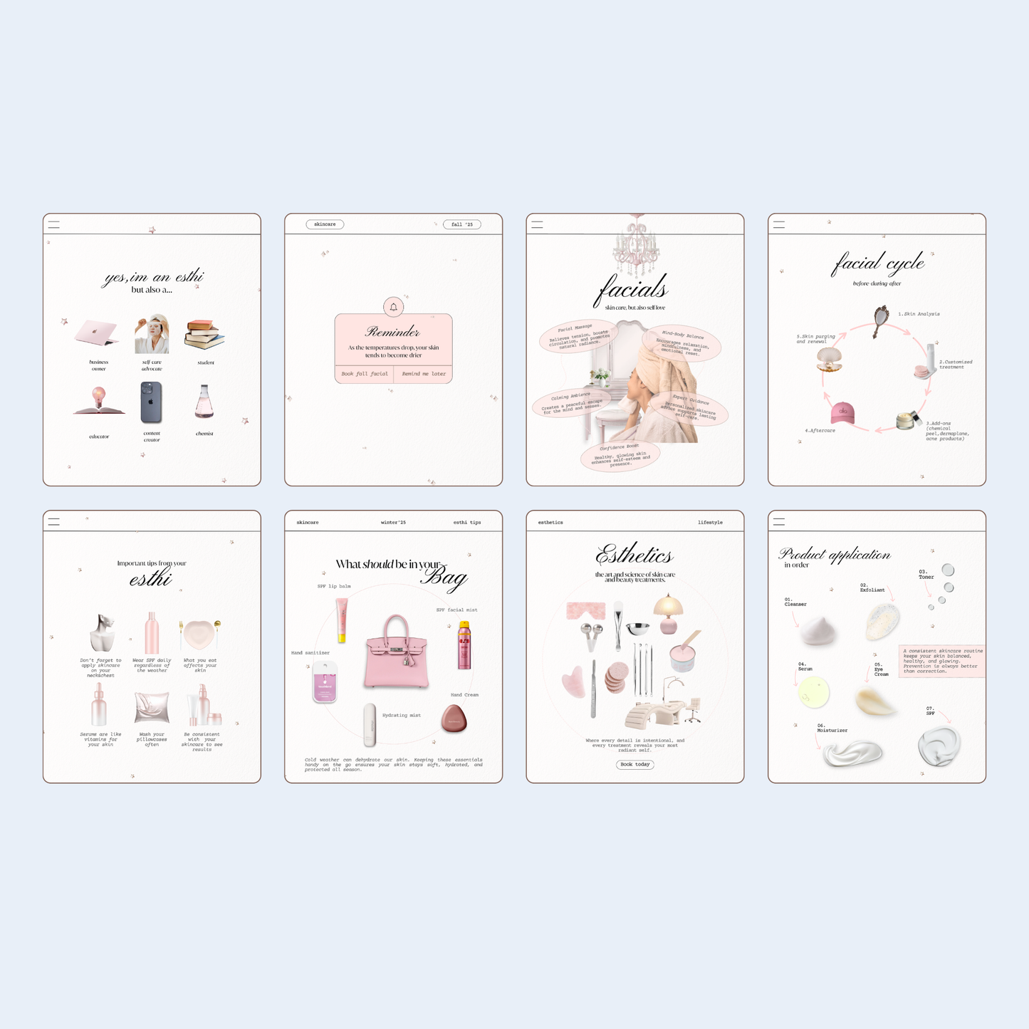 Esthetician Fall/Winter Content