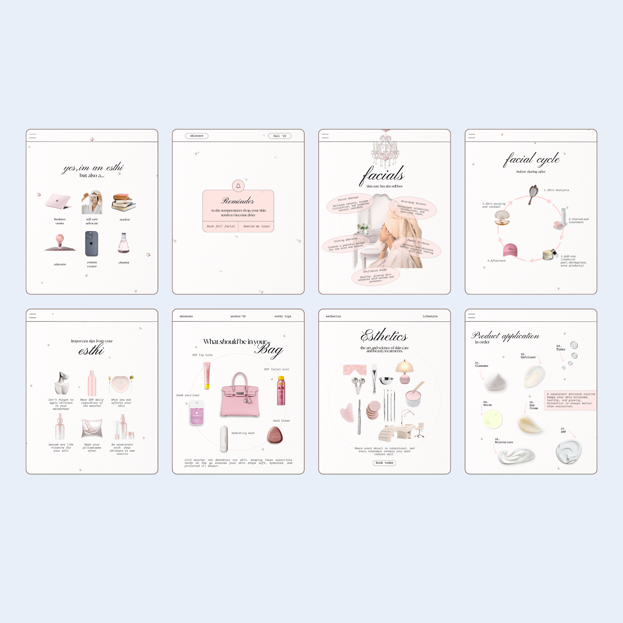 Esthetician Fall/Winter Content