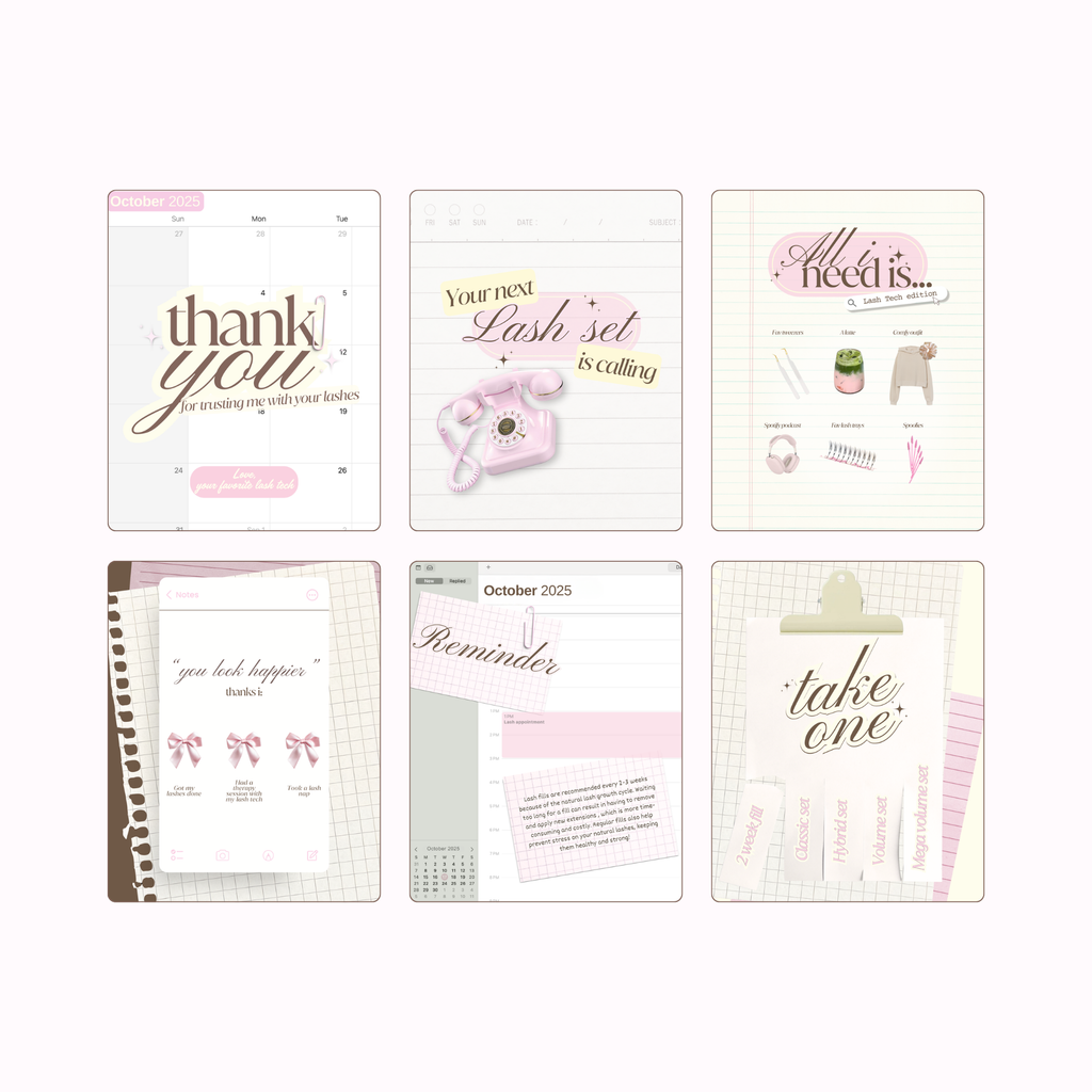 Lash Tech Feed Templates