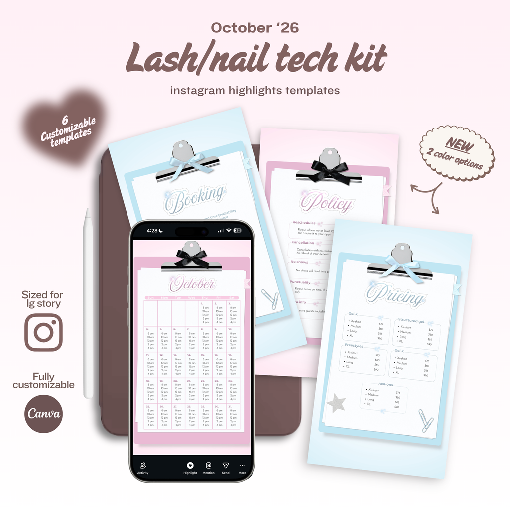 The Lash/Nail Tech Kit - October Edition