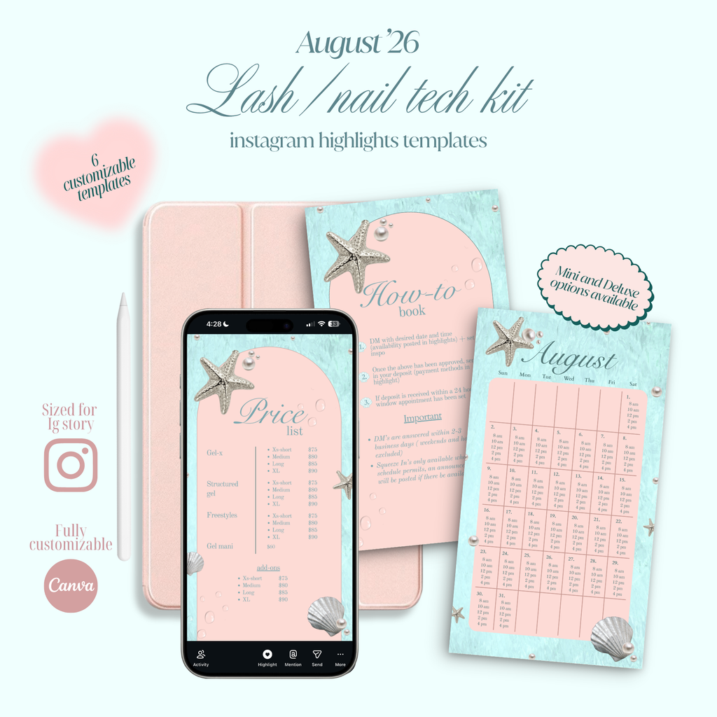 The Lash/Nail Tech Kit - August Edition