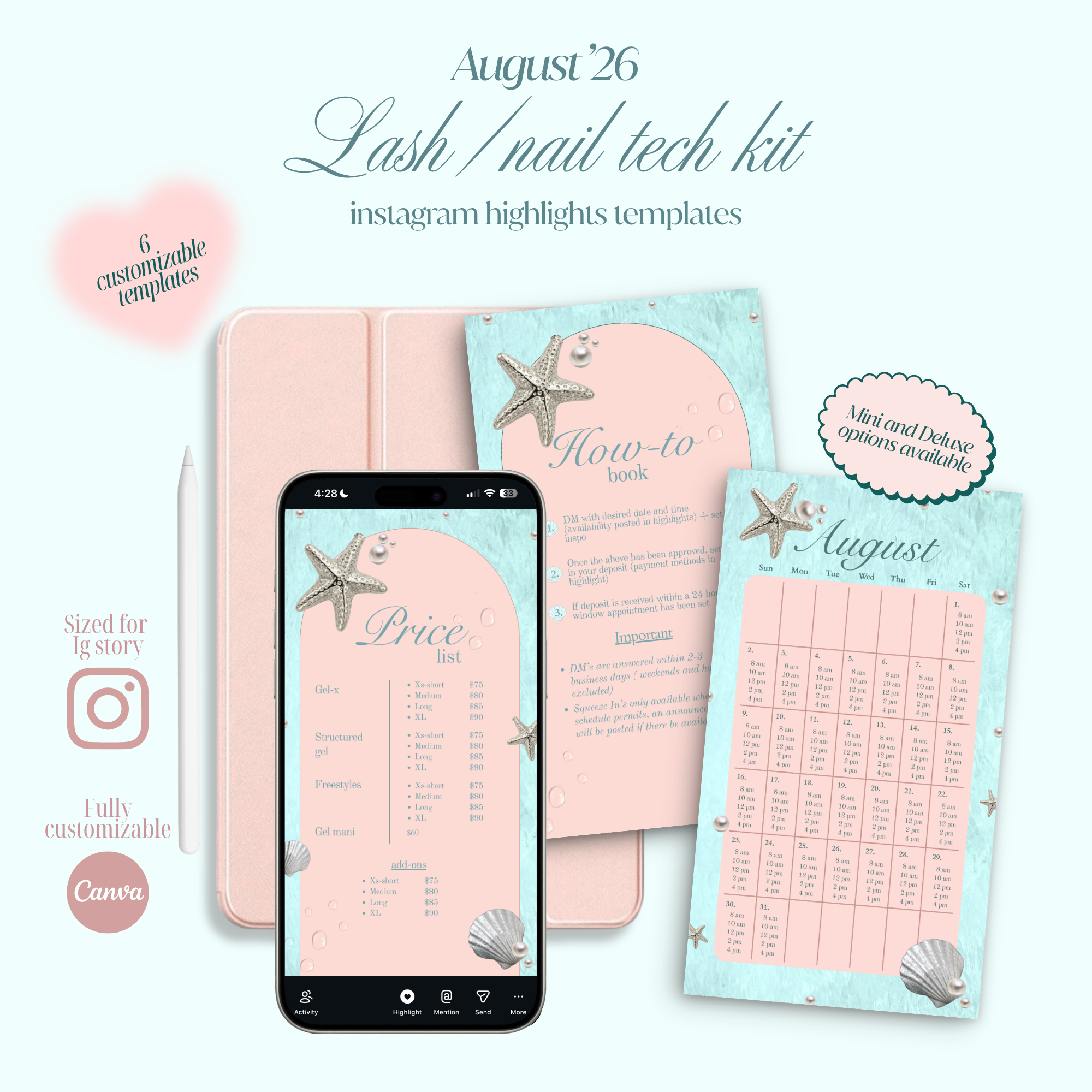 The Lash/Nail Tech Kit - August Edition