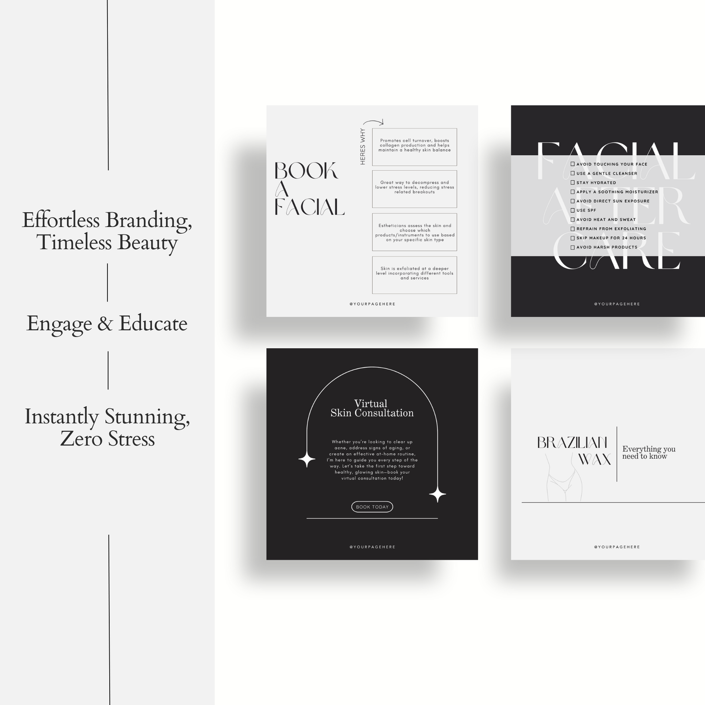 Esthetician Templates