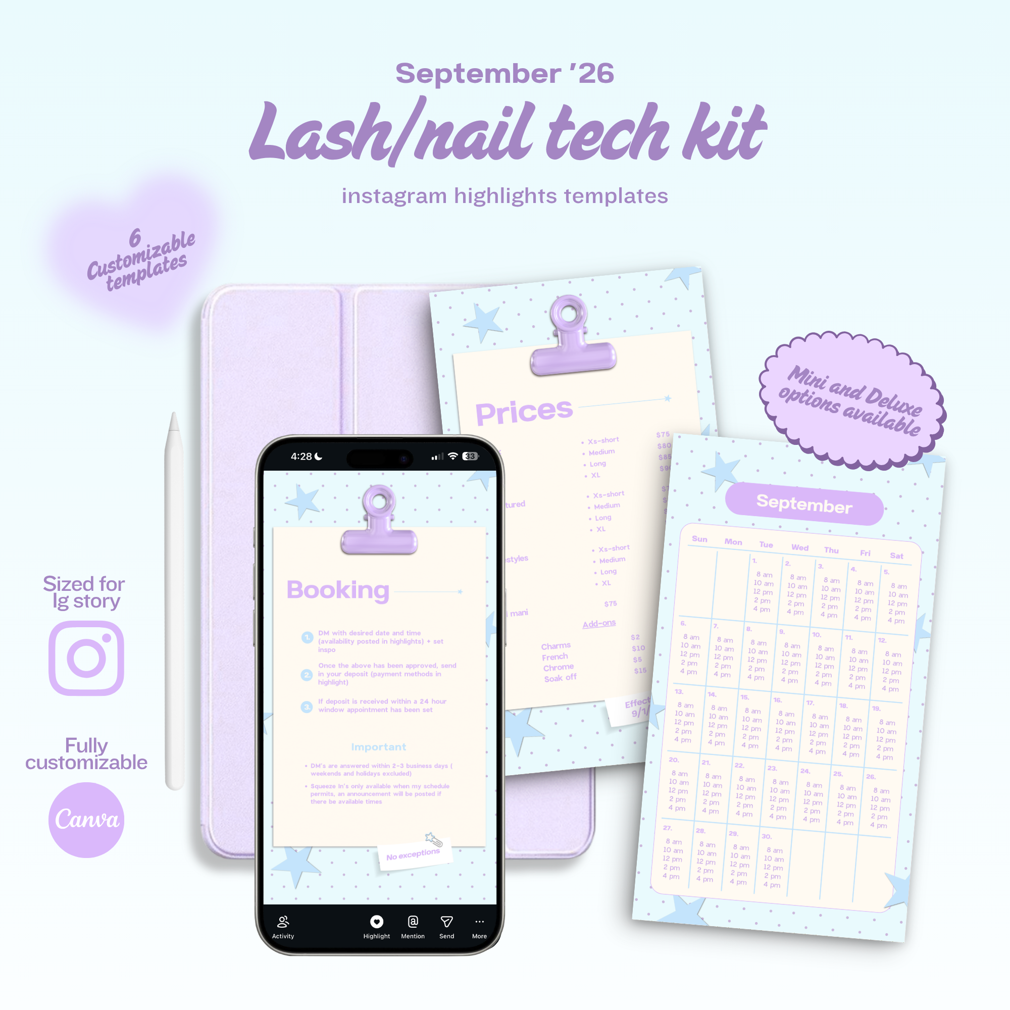 The Lash/Nail Tech Kit - September Edition