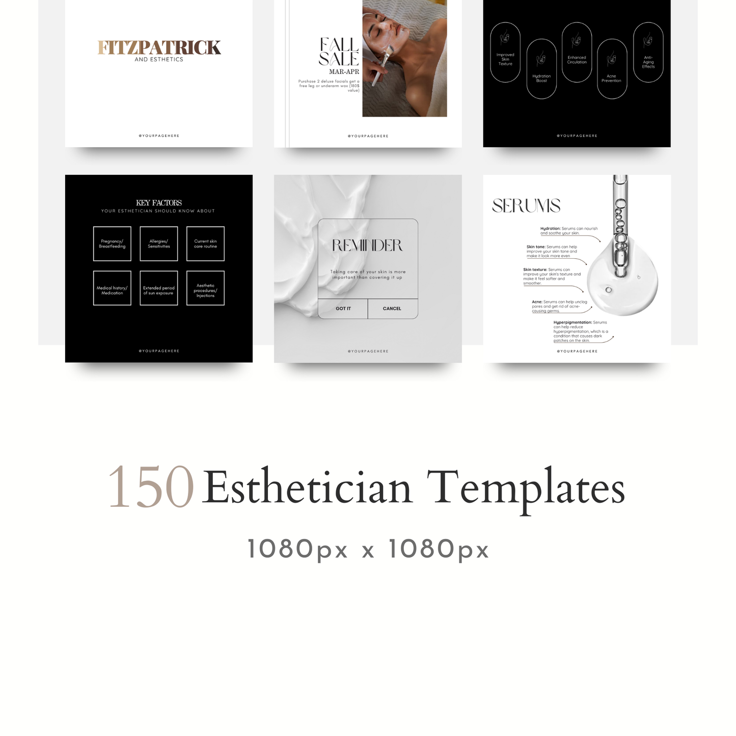 Esthetician Templates