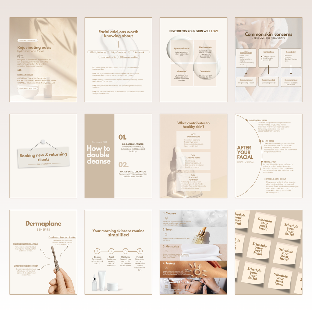 Esthetician Templates 2026