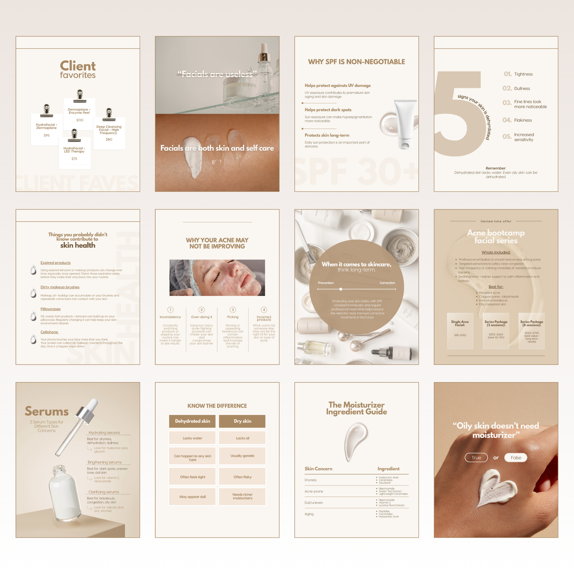 Esthetician Templates 2026