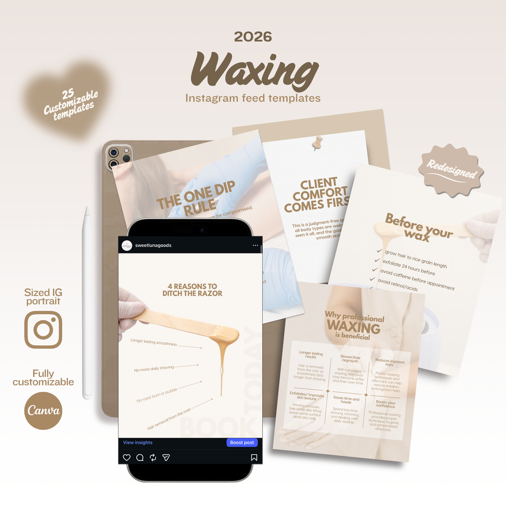 Waxing Feed Templates