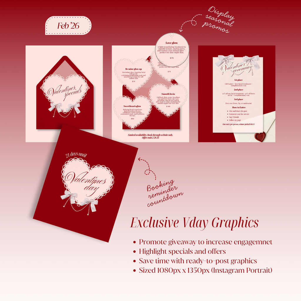 Valentines Feed Templates - Ultra Mini Seasonal Bundle