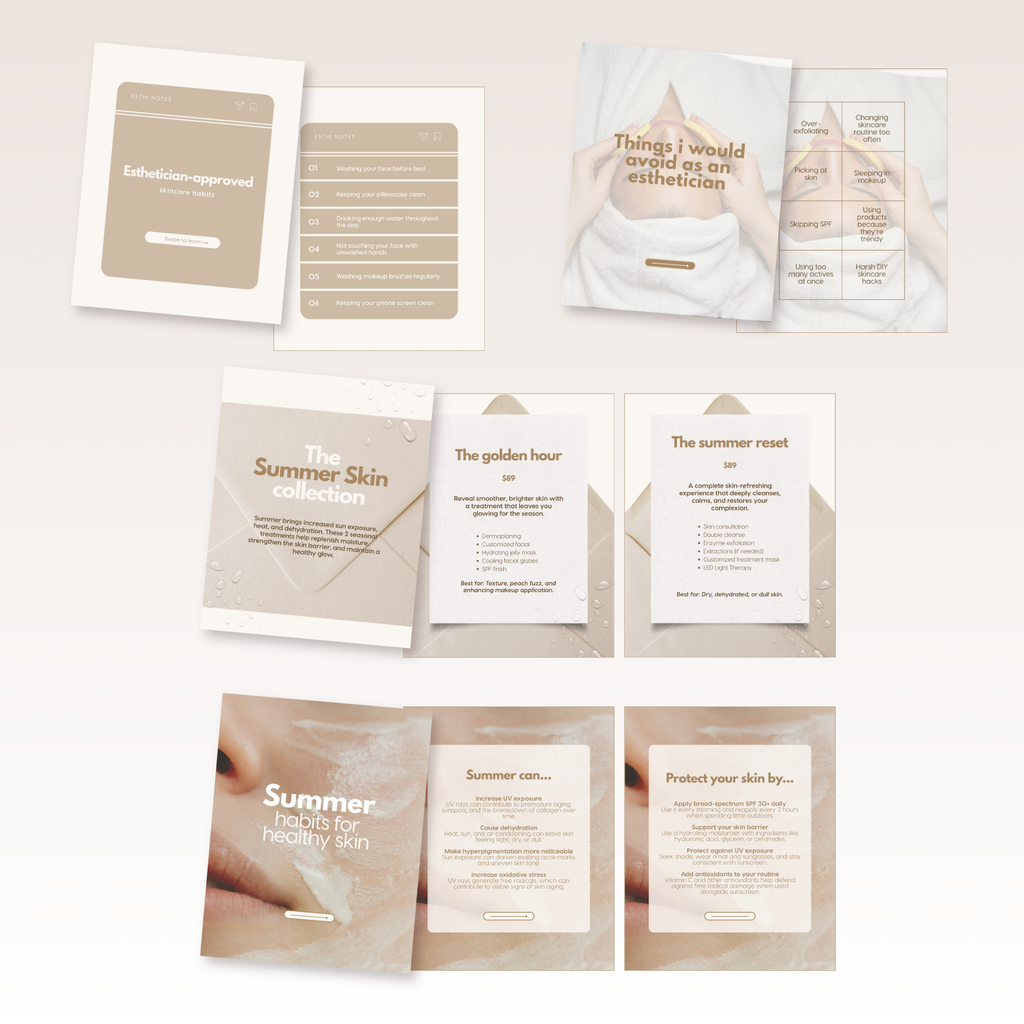 Esthetician Templates 2026