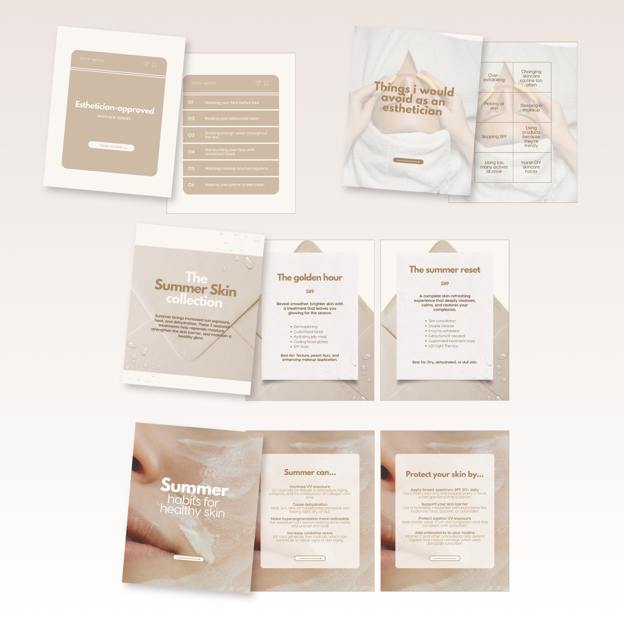 Esthetician Templates 2026