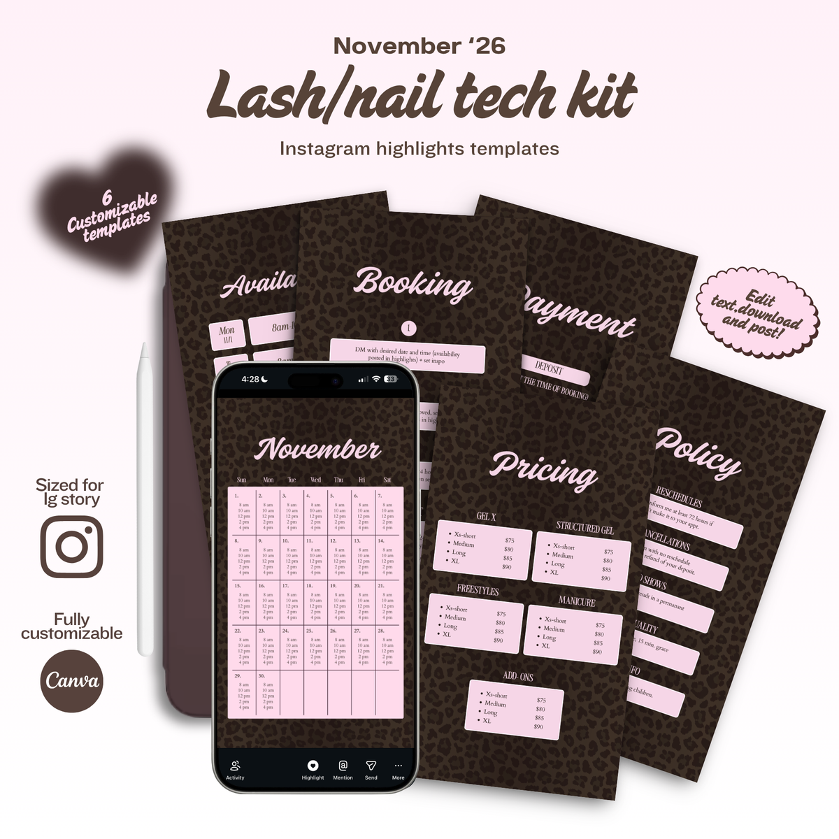 The Lash/Nail Tech Kit - November Edition