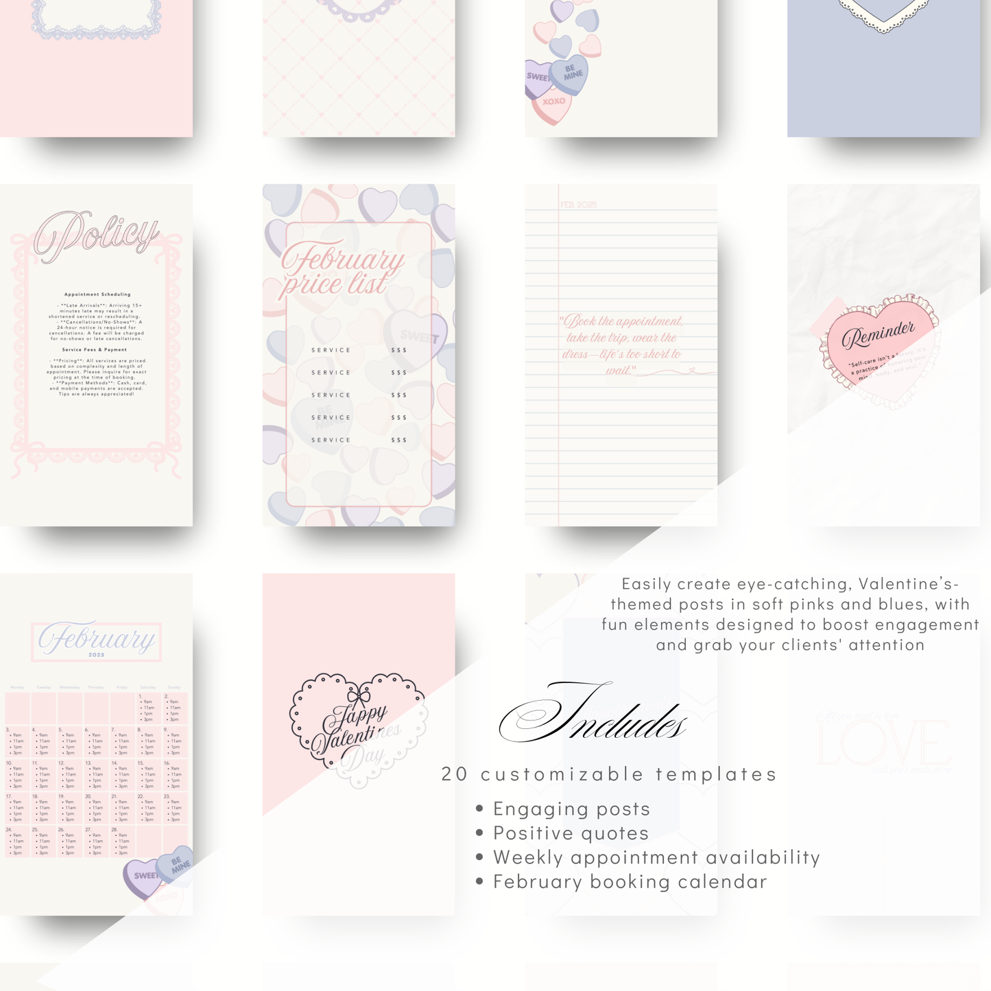 Valentines Day/February Instagram Story Templates