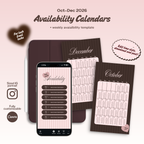 2026 Oct-Dec Availability Templates [Calendars only]