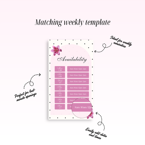 2026 Sep-Dec Availability Templates [Calendars Only]