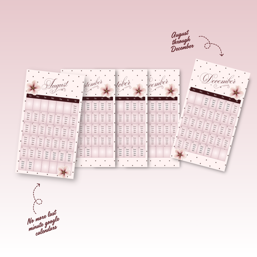 2026 Aug-Dec Availability Templates [Calendars Only]