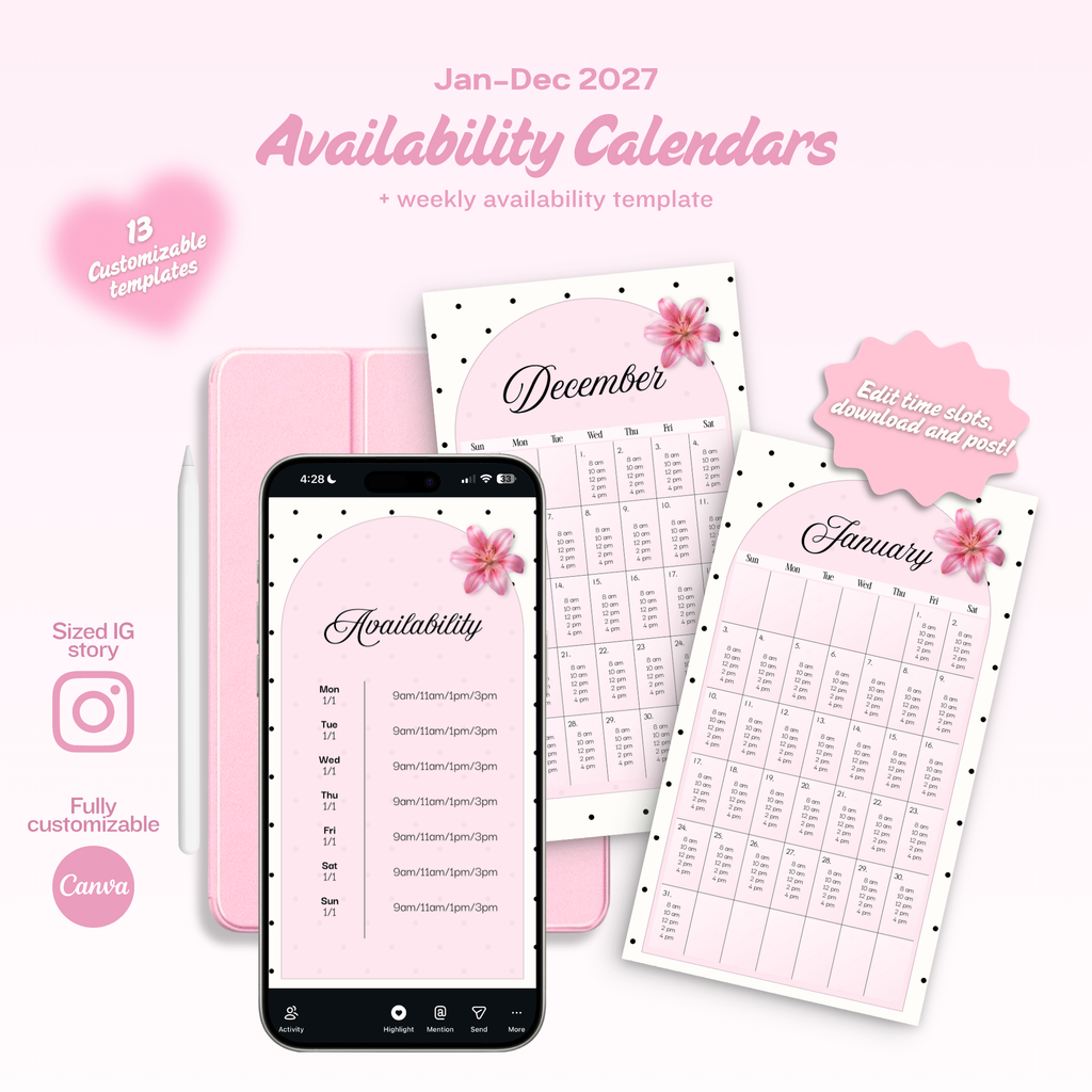 2027 Jan-Dec Calendars