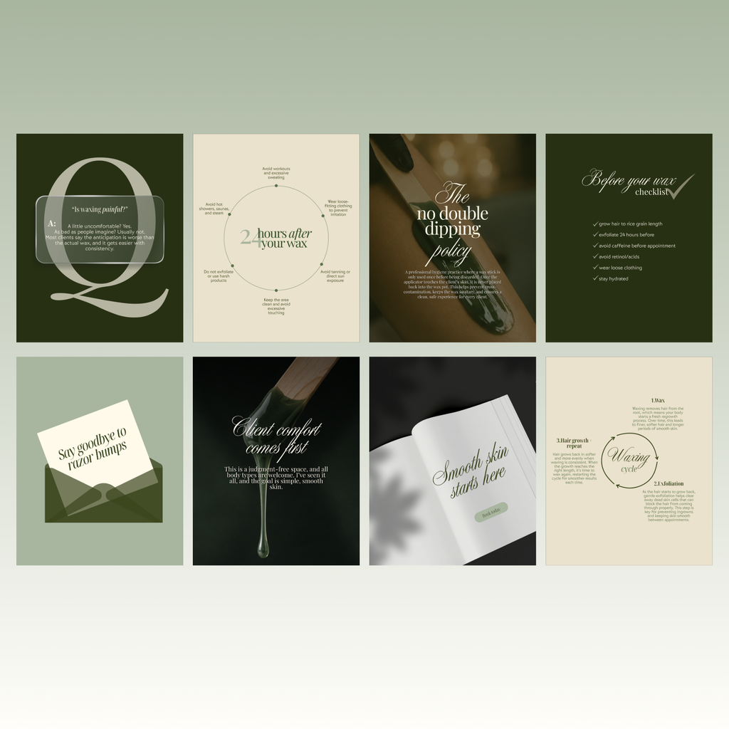 Waxing Feed Templates